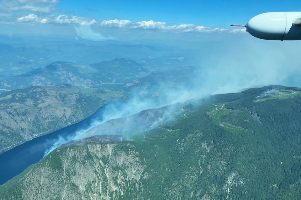 Lightening is the suspected cause of the Dunn Creek wildfire located near Little Fort.