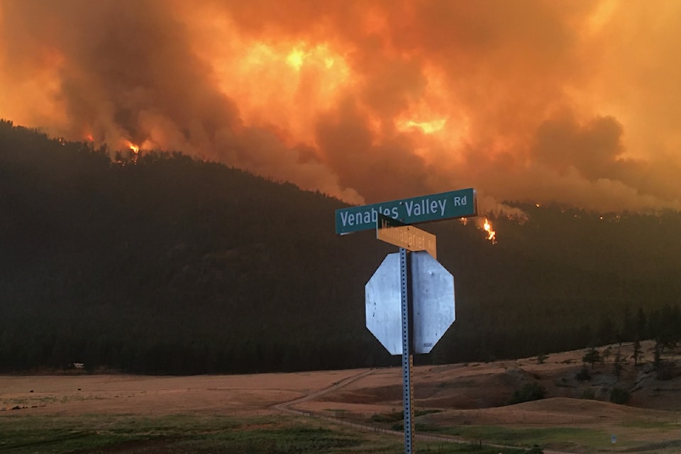 Shetland Creek wildfire flares up Wednesday, July 17. 