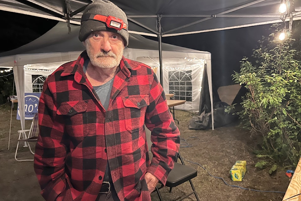 Bill Irwin is the man behind the music at the solar-powered River Stage at Arts on the Fly festival in Horsefly.