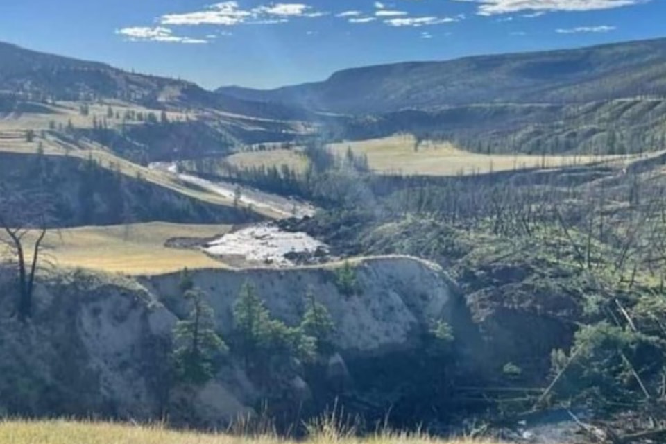 There is an emergency response underway due to a landslide on the Chilcotin River July 31.