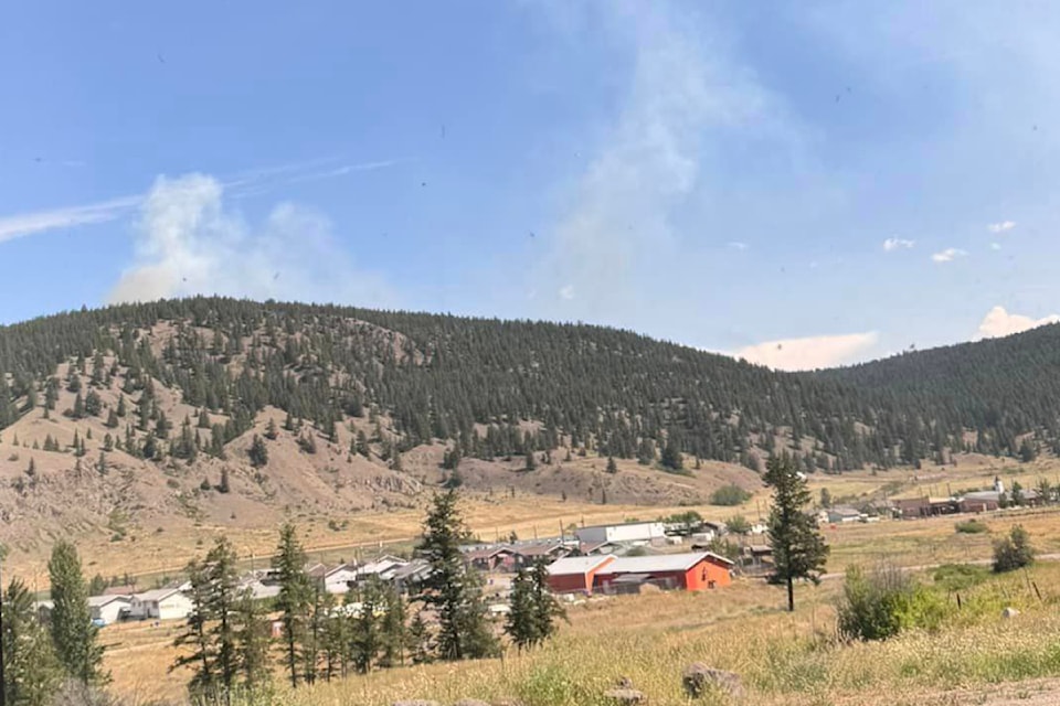 Crews action a 0.3 hectare wildfire south of Williams Lake near the community of Esket Friday, July 19. 
