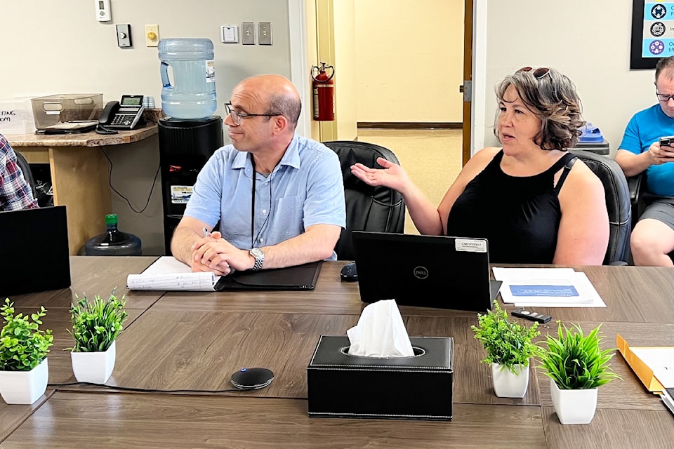 Dr. Andy Delli Pizzi and Marnie Brenner, of Interior Health, presented on the role of the Community Health Facilitator at a committee of the whole meeting on July at city hall in Williams Lake.