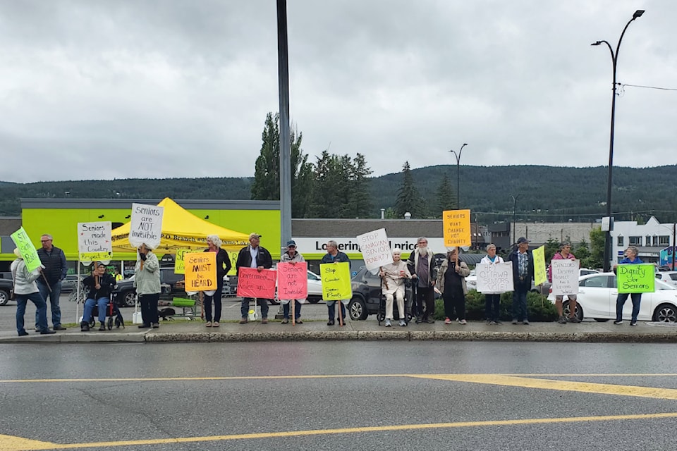 Williams Lake Seniors Tin Cup Rally took over the block in front of FreshCo Thursday, June 27. 