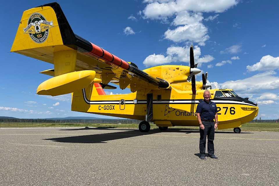 Bert Roy is one of the pilots who brought over CL-415 Super Scoopers from Ontario to lend a hand as B.C. braces for more possible wildfires as the hot weather continues.