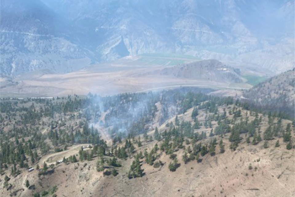 A wildfire burning north of Lillooet has been marked as being held by BC Wildfire June 27with reduced fire behaviour.