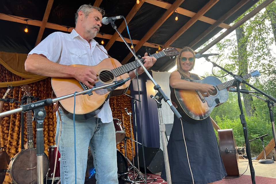 Pharis and Jason Romero perform on the River Stage on July 13.