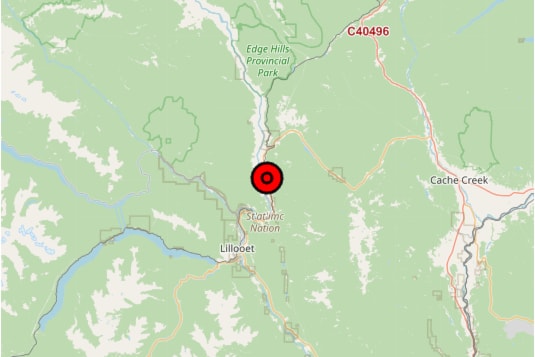 BC Wildfire Service crews are responding to a wildfire 15 km north of Lillooet on June 25. The incident was discovered on June 24 and is believed to have be human-caused.