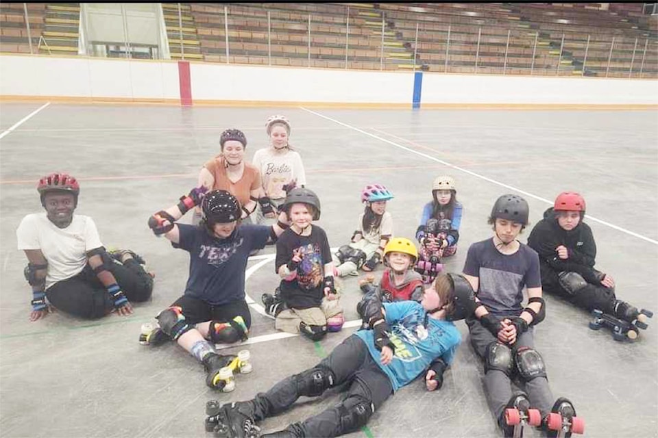 Roller derby in Williams Lake has a youth program which runs Mondays at 5:30 p.m. at the Cariboo Memorial Recreation Centre. This month there is a free open skate for Participaction Month taking place June 24, Monday 5:30 p.m. (Sunny Dyck photo)
