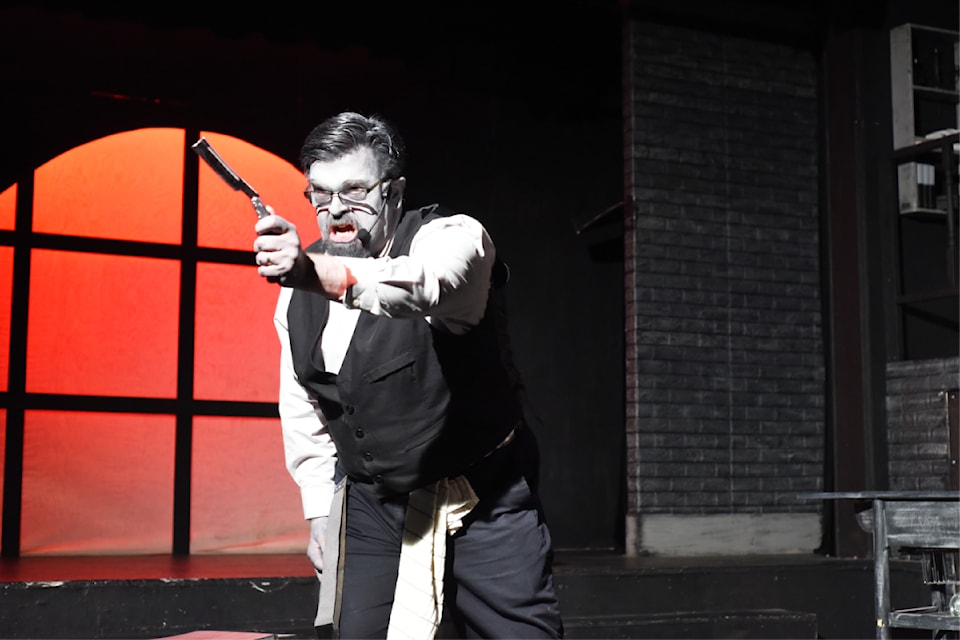 The demon barber himself, Sweeney Todd, played by Jeff Richards. 
