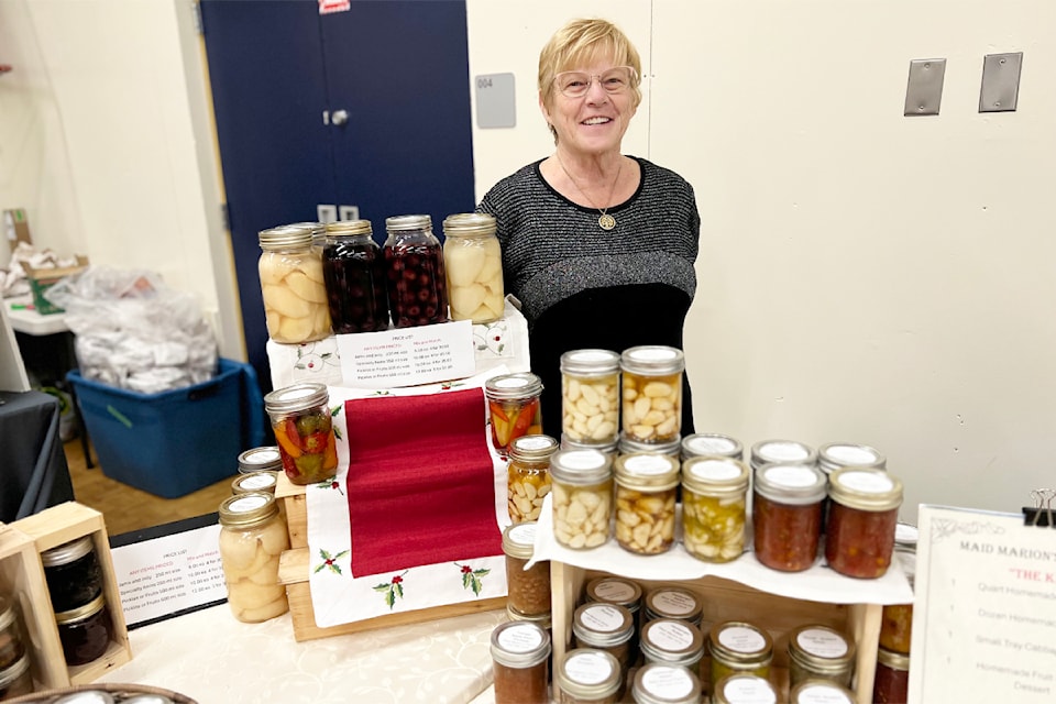 Marion Langstaff of Marion's Pantry was busy selling baking, canning and more at the Cataline Craft Fair on Nov. 16, 2024.