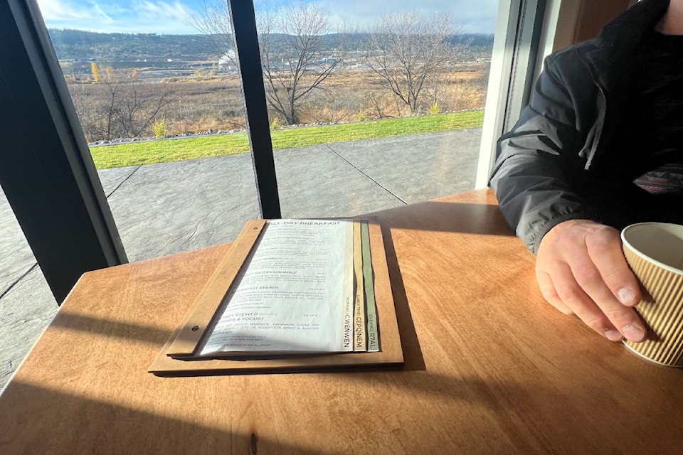 The Osprey Nest Social House & Eatery menu features multiple pages of offerings, with a nod to Indigenous foods as well.