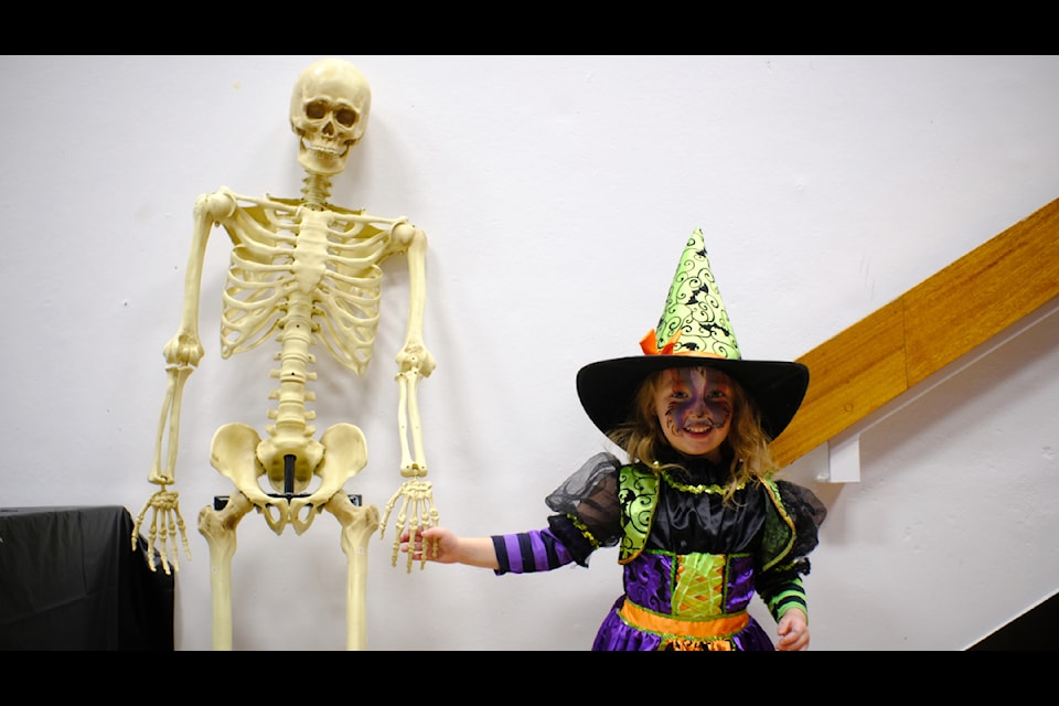 Alice-Rayne Boxeur attends the second annual Bewitching Market in Williams Lake dressed as a witch. 