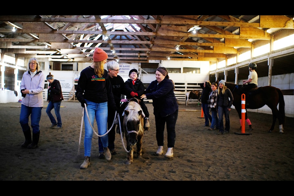 Sawyer Brown-John attended the 2024 Horsin' Around program organized by the Child Development Centre. 