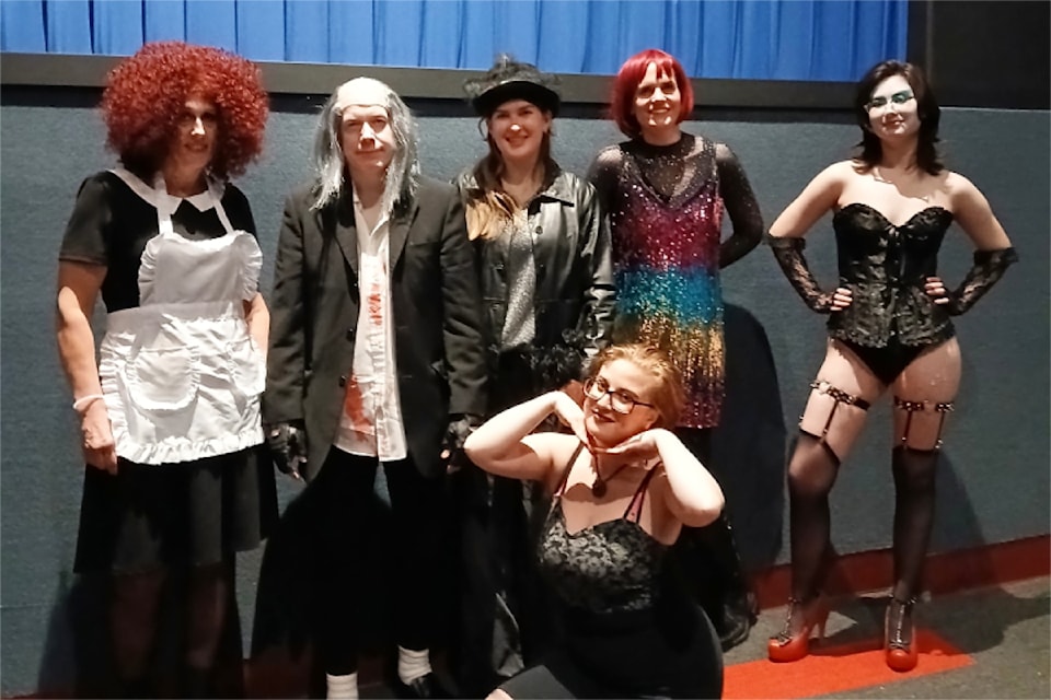 Costumes and all. Pascale Kull, Dex Porter, Lara Blackenburg (volunteers), Helena Morgan (from Pride), Caroline Derkson (Film Club), and Marcell Phung.