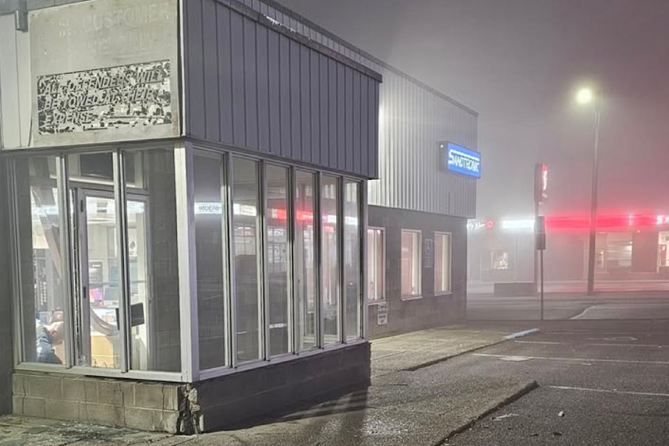 Sandtronic Business Systems Ltd. in Williams Lake was broken into Monday, April 21, just before 1 a.m. 