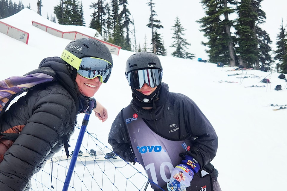 Shannon O'Donovan-Zirnhelt, left, and Seamus Zirnhelt in Whistler.