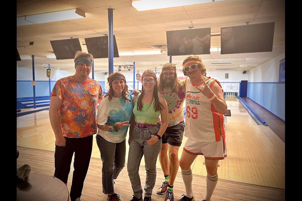 Team West Fraser ready to play Friday, April 11, 2025 during the Bowling For Kids' Sake. 