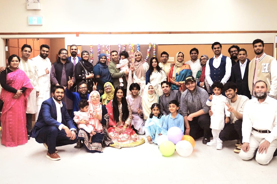 The Williams Lake Muslim Association poses at the event they held to celebrate Eid al-Fitr. (WLMA photo)