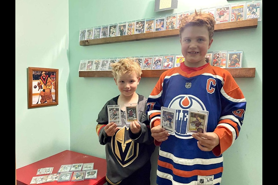 Carter and Cameron have been practicing their writing by sending letters to retired hockey players, and the rewards are exciting. 