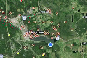 VIDEO: Severe summer storm stops traffic on Cariboo highway