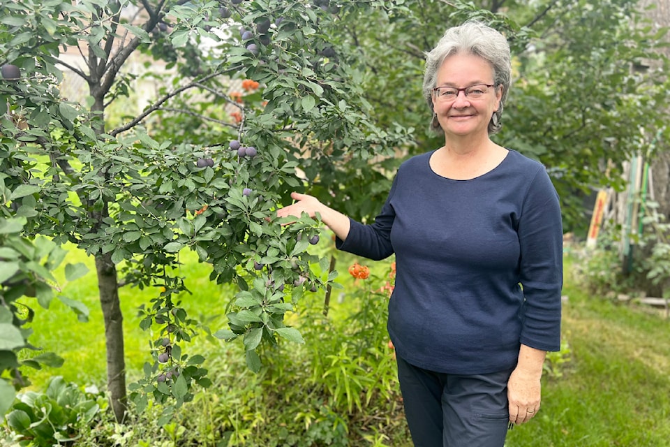 Susan O'Sullivan in her garden.