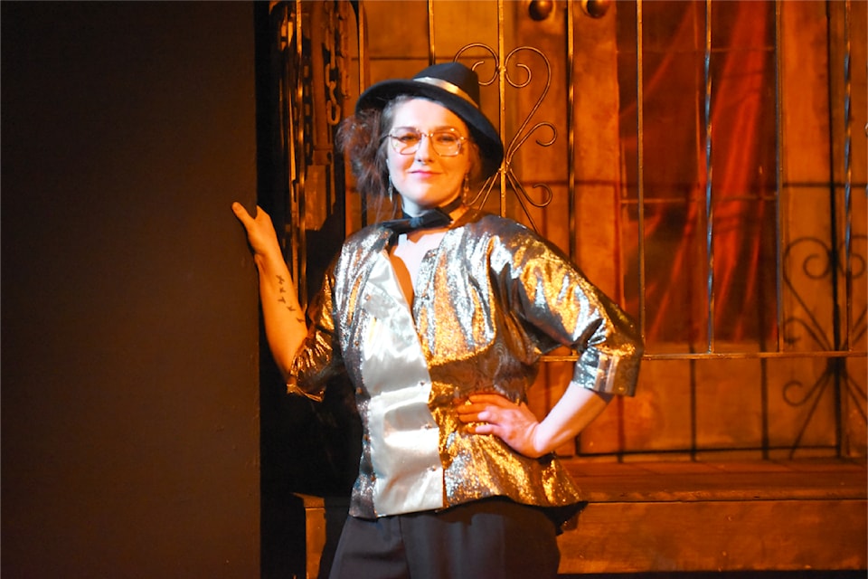 Keegan Follack as Flossy in The Great Gatsby.