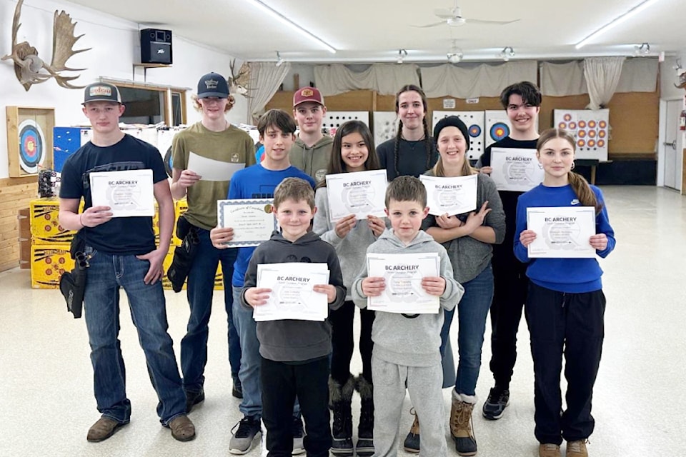 Hudson Huska, back row from left, Celton Requarth, Austin Van Beers, Emma Trudel, and Oliver Lesley. Jack Lesley, second row, from left, Tsiqway Lesley, Claire Lesley, and Makayla Andres.

Joey Szekely, front from left, and Tony Szekely.