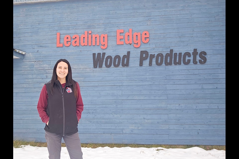Terris Billyboy took the role of general manager for Yunesit'in's Leading Edge Wood Products in May 2024 and helped set the business on the road to success. 