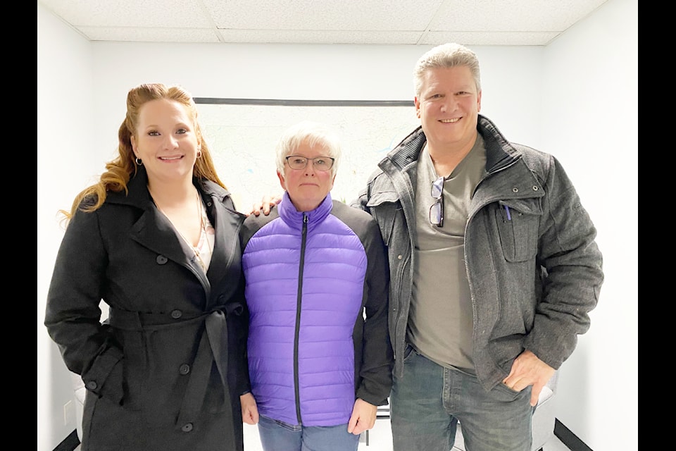 Melissa Coates, a mother who plans to run for the vacant SD 27 trustee position, Kathy MacDonald whose grandchild has had to leave the district due to bullying and George Hobi, a spokesperson for the group Concerned Parents and Caregivers of Williams Lake of which all three are members. 