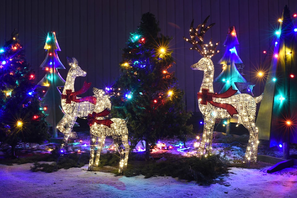 North Thompson Fall Fair and Rodeo Association directors and volunteers create a light display in 2024, something they have been doing since the COVID-19 pandemic. 