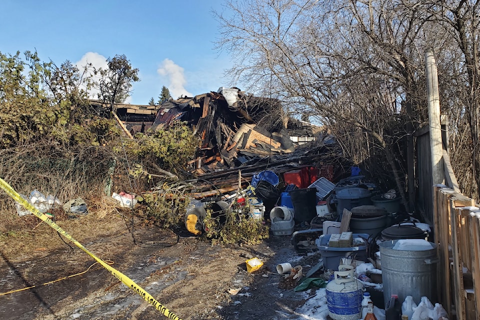 A home in the 4000 block of Mackenie Avenue North was gutted by fire Monday, Jan. 27. 