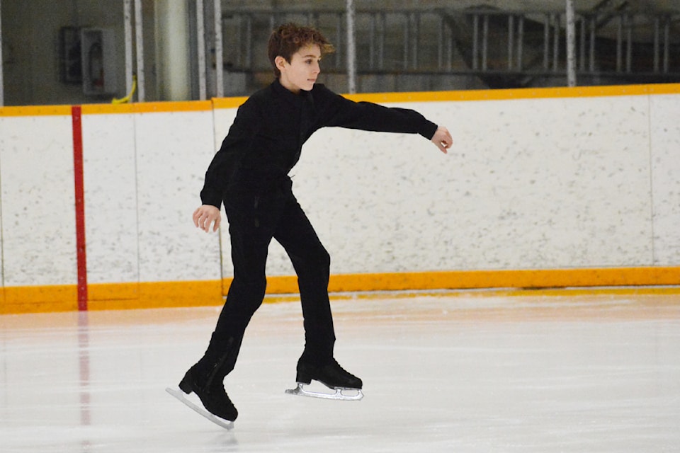 Antoan Gaspar performs a solo during the Williams Lake Winter Showcase Dec. 19, 2024.