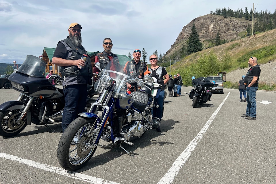 Members of the Cariboo Motorcycle Association were out to support a good cause and enjoy the ride at the Christmas in July charity ride July 5.