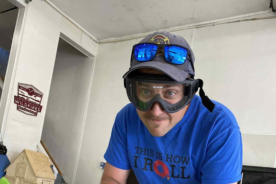 Miocene Volunteer Fire Department firefighter Curtis Stromsten. 