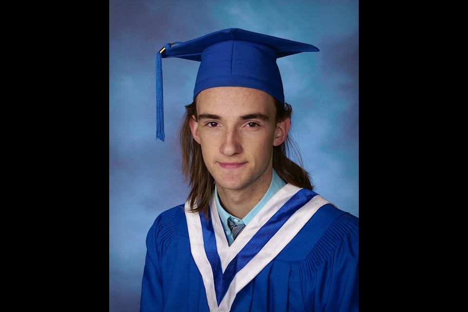 Barriere Secondary School 2025 grad Jeff Fennell. 