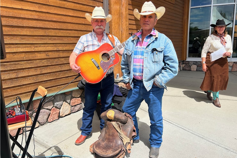 Fort St. John musician Kevin Busche surprised rodeo legend Jack Palmantier by returning a saddle Palmantier gave him 40 years ago. 