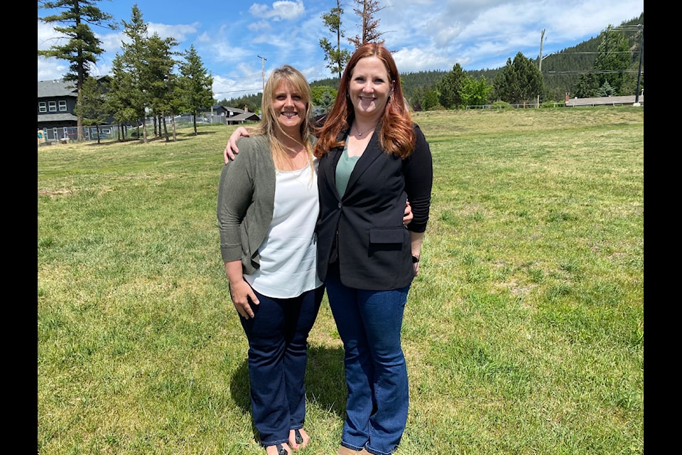 Columneetza Principal Hattie Darney and PAC vice chair Melissa Coates are spearheading the effort to install an 'age appropriate' playground at the junior secondary school.