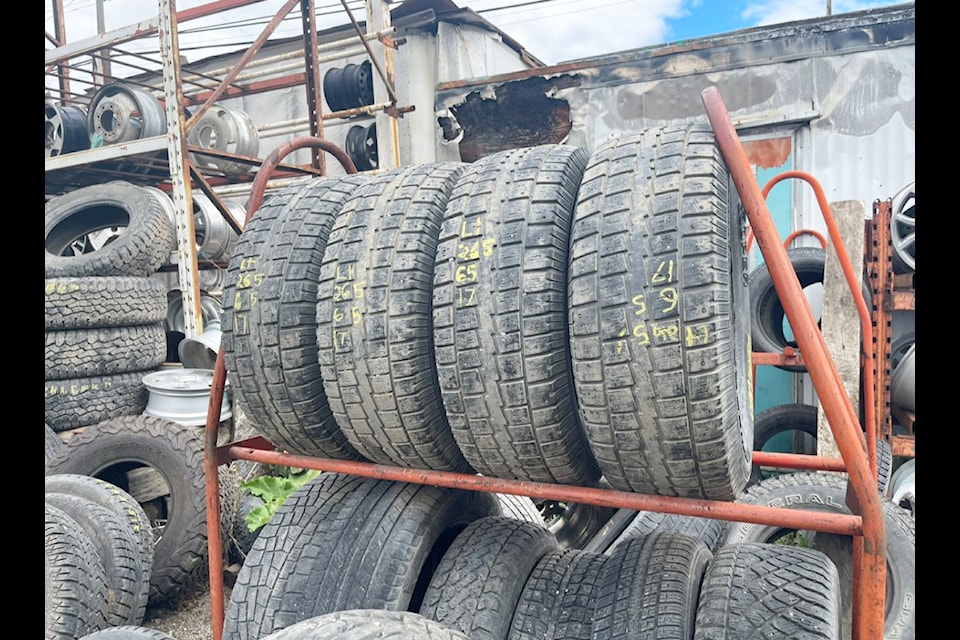 Bee Jay Auto Wrecking in Williams Lake is thanking the community for its business over the years by making tires of all kinds available to the public for free. 