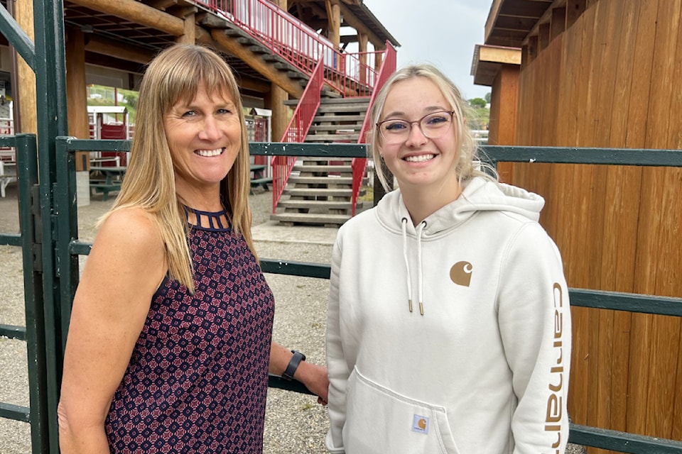 Pauline Smith, Williams Lake Stampede Association director, left, and Bayley Cail, Stampede office administrator, are getting excited as the 97th Annual Stampede fast approaches. 