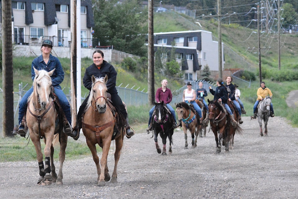 Members of the Wild West Riders go for a group ride Thursday, June 5 in Williams Lake. 