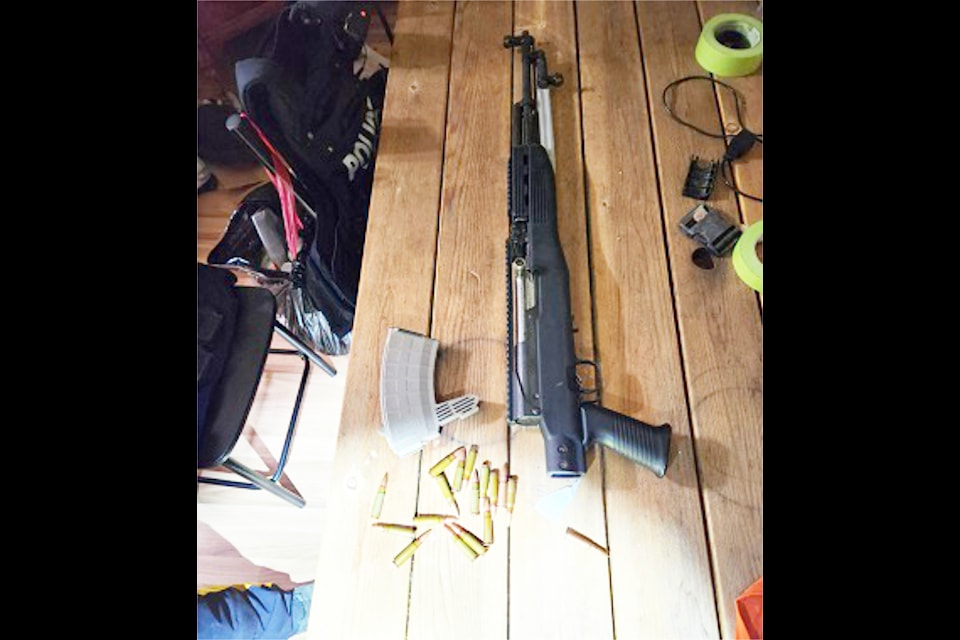 Loaded weapons were among items recently seized by Williams Lake RCMP from a residence on South Lakeside Drive. 