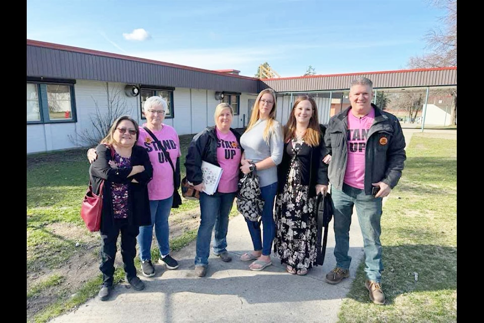 Members of CPWL and Irene Johnson (left), a councillor with Esk'etemc, met with representatives of the Ministry of Education and Child Care on April 23 regarding concerns of violence, racism and bullying in School District 27. George Hobi (right) said he felt they were not heard. 
