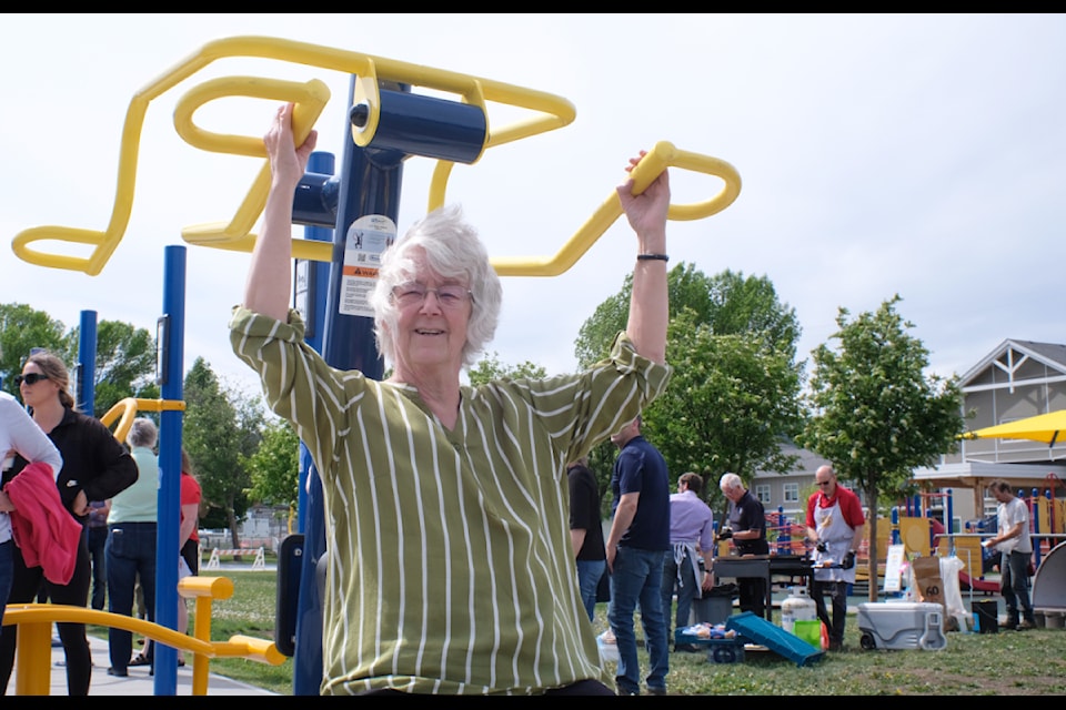 Chris Hornby said she loves to exercise outdoors where she can feel the wind in her hair, see the trees around her and connect with her community.