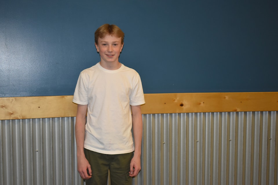 Hudson McKinnon will be competing at the 2025 Male U15 Provincial Tournament in Penticton May 8 to 11. 
