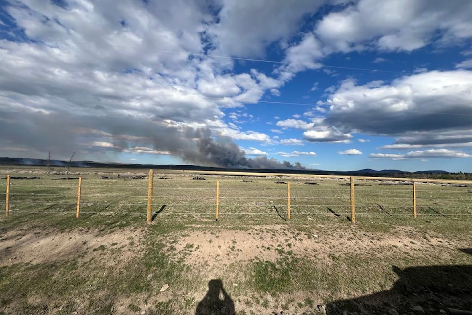 A wildfire has been spotted near Alexis Creek Friday, May 2, 2025. 