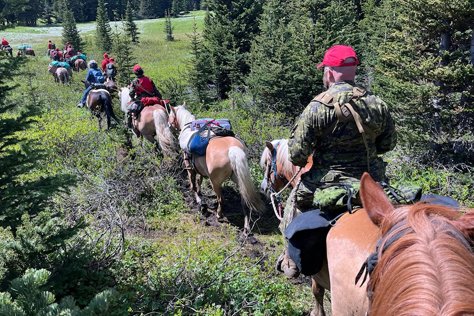 Canadian Rangers train in the Chilcotin.
