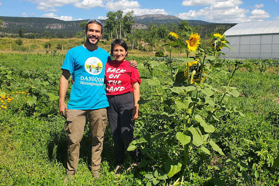 Trevor Mack and Alejandra  Valeria Cazorla Chávez are seeing success in their first year managing the Tl'etinqox International Cultural Garden. 