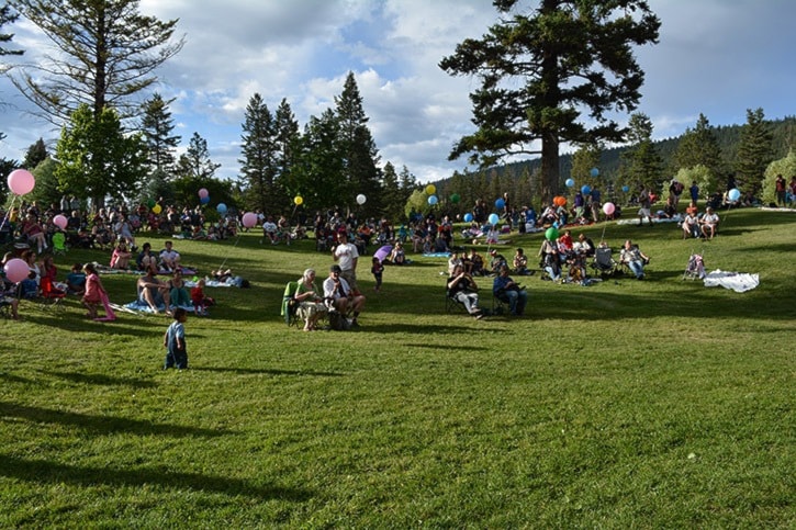 mly Performances in the Park crowd shot