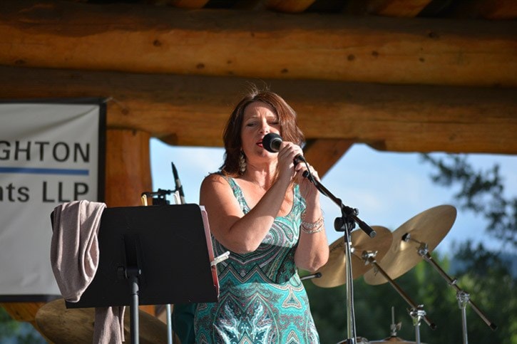 mly Blue Note's Carmen singing at Performances in the Park