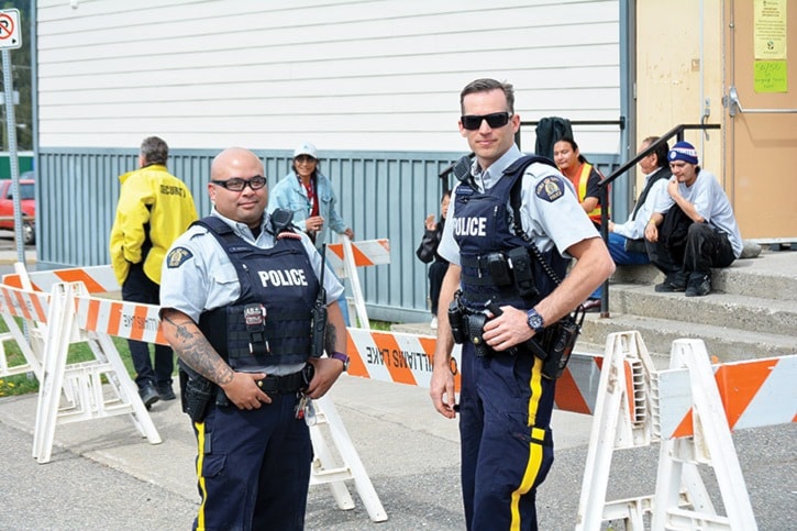 mly RCMP presence at Elks Hall